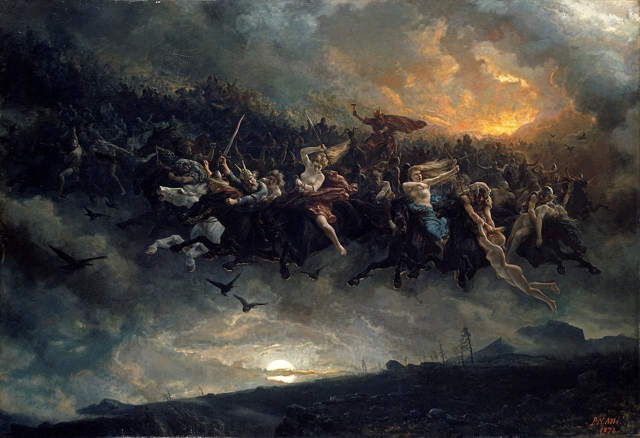 1280px La caza salvaje de Odin por Peter Nicolai Arbo