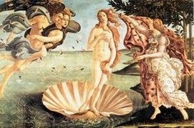 "De Geboorte van Venus" van Sandro Botticelli