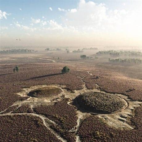 Grafheuvels vanuit de lucht BronGemeenteEpe